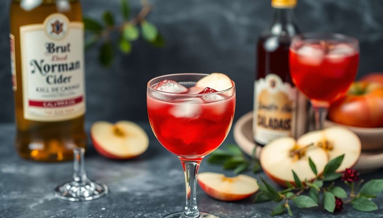 Recette du Kir Normand : un apéritif pétillant et fruité