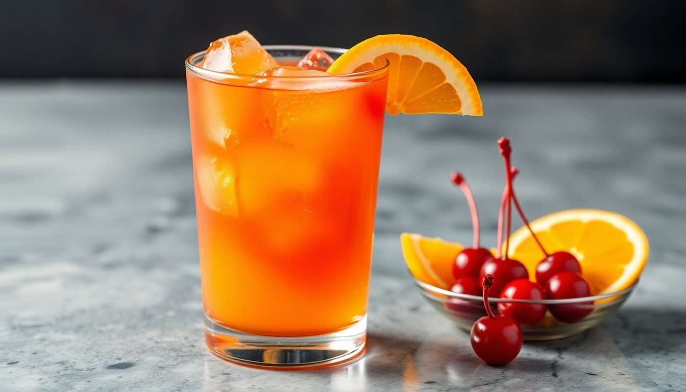 Recette du Tequila Sunrise : cocktail fruité et coloré