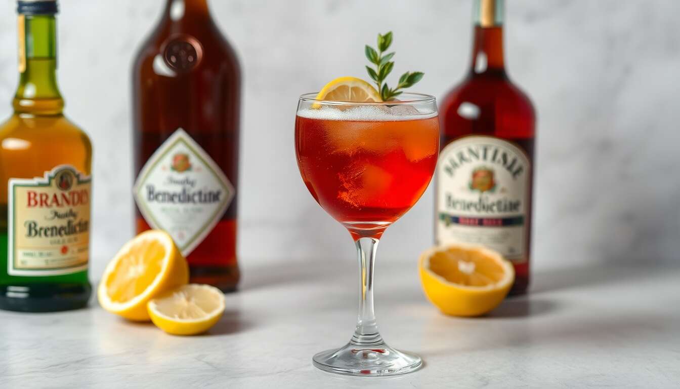 Recette du cocktail Brandy Bénédictine : un mélange élégant