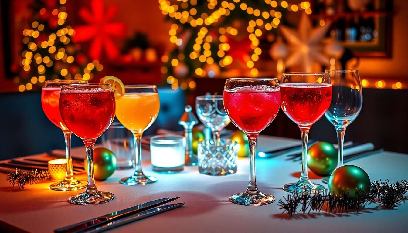 Cocktails festifs pour le Nouvel An