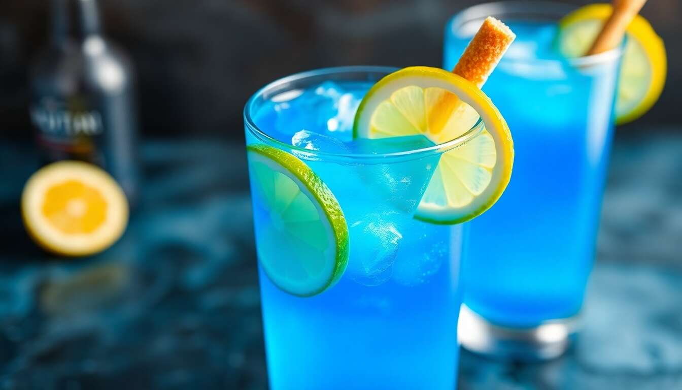 Cocktail Blue Lagoon : recette facile et rafraîchissante