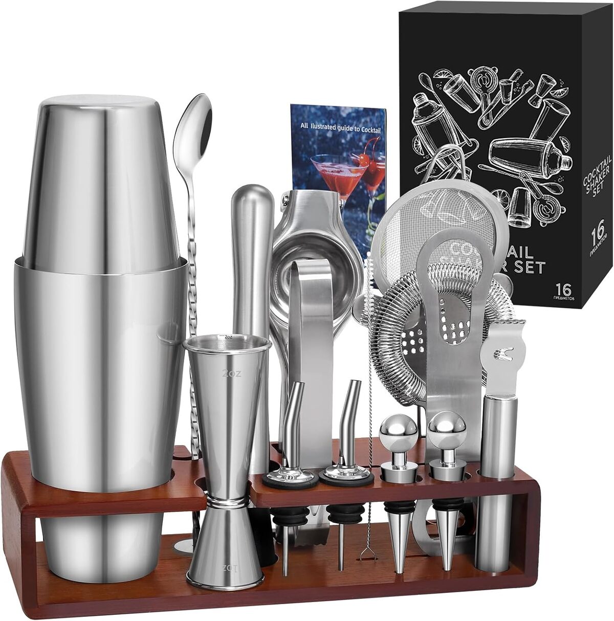 Kit Barman Pro Sosayet : l'Essentiel pour Cocktails Parfaits