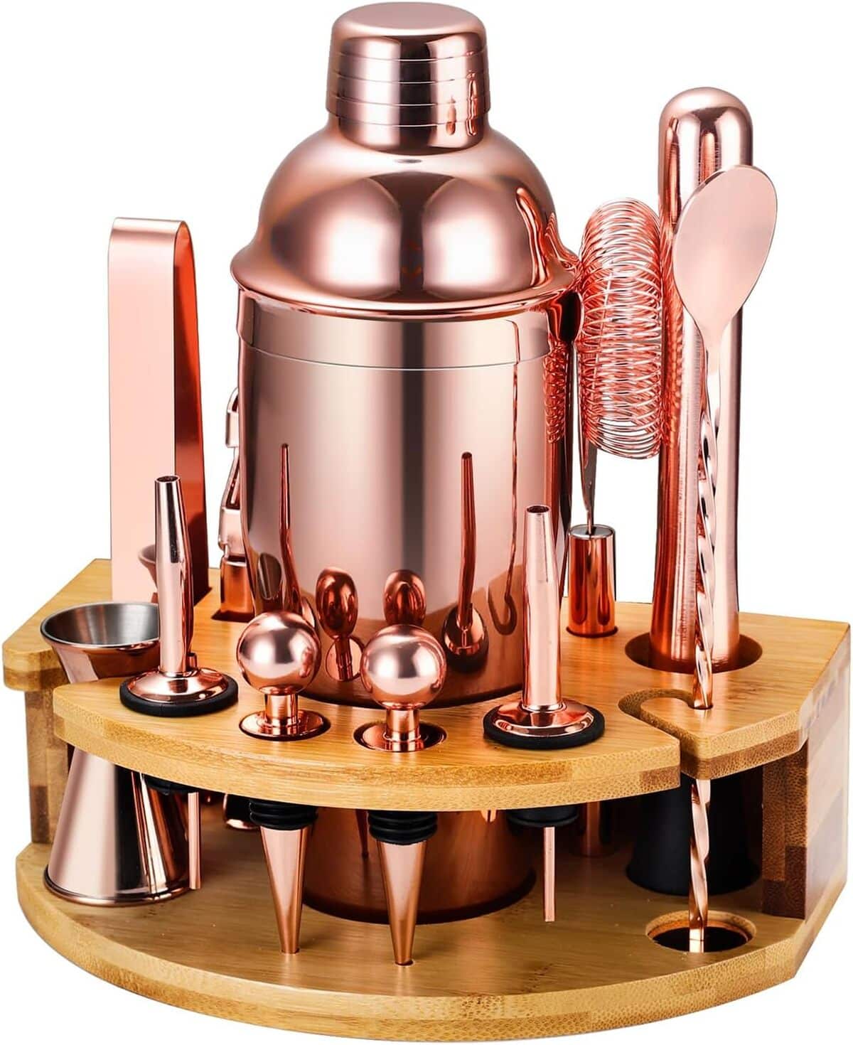 Kit Cocktail 12 Pièces Or Rose : l'Essentiel pour votre Bar Maison
