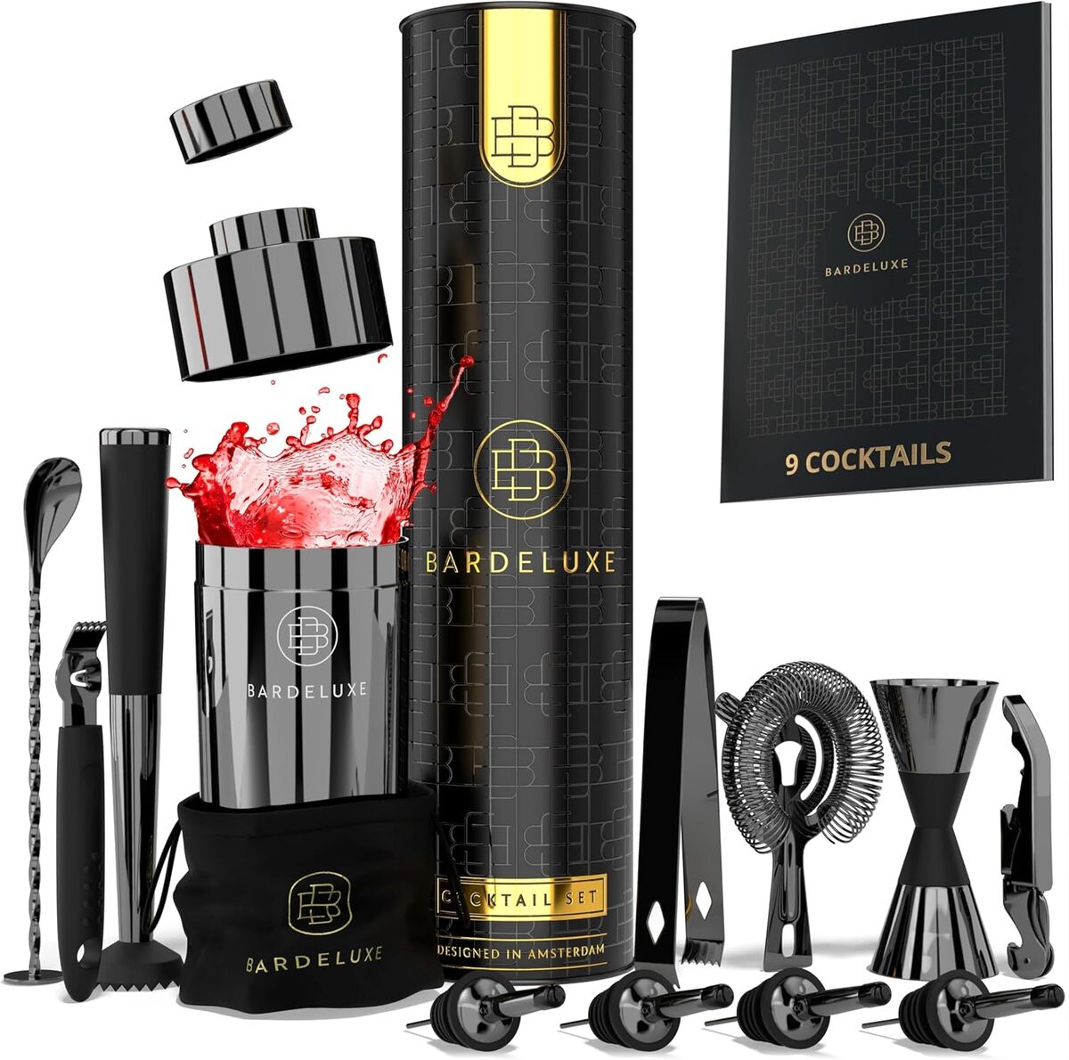 Test BarDeluxe® : le Kit Cocktail Pro 12 Pièces en Acier Inox