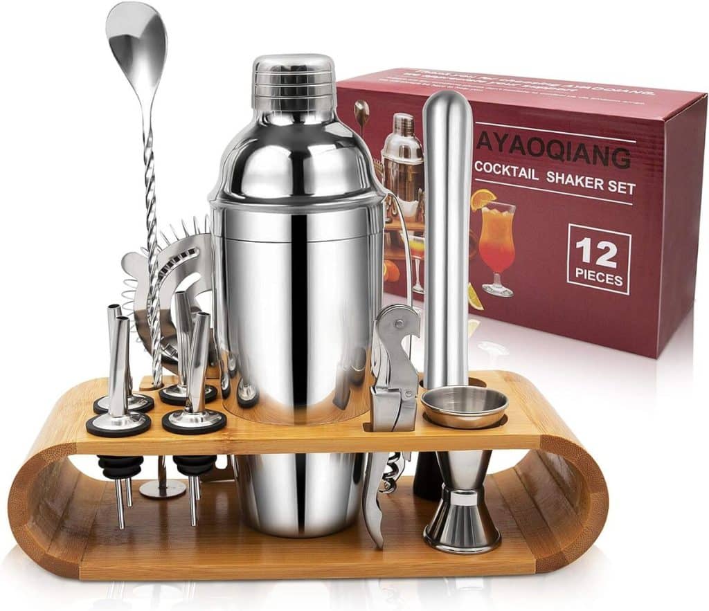 Test Kit Cocktail AYAOQIANG : l'ensemble 12 pièces en inox