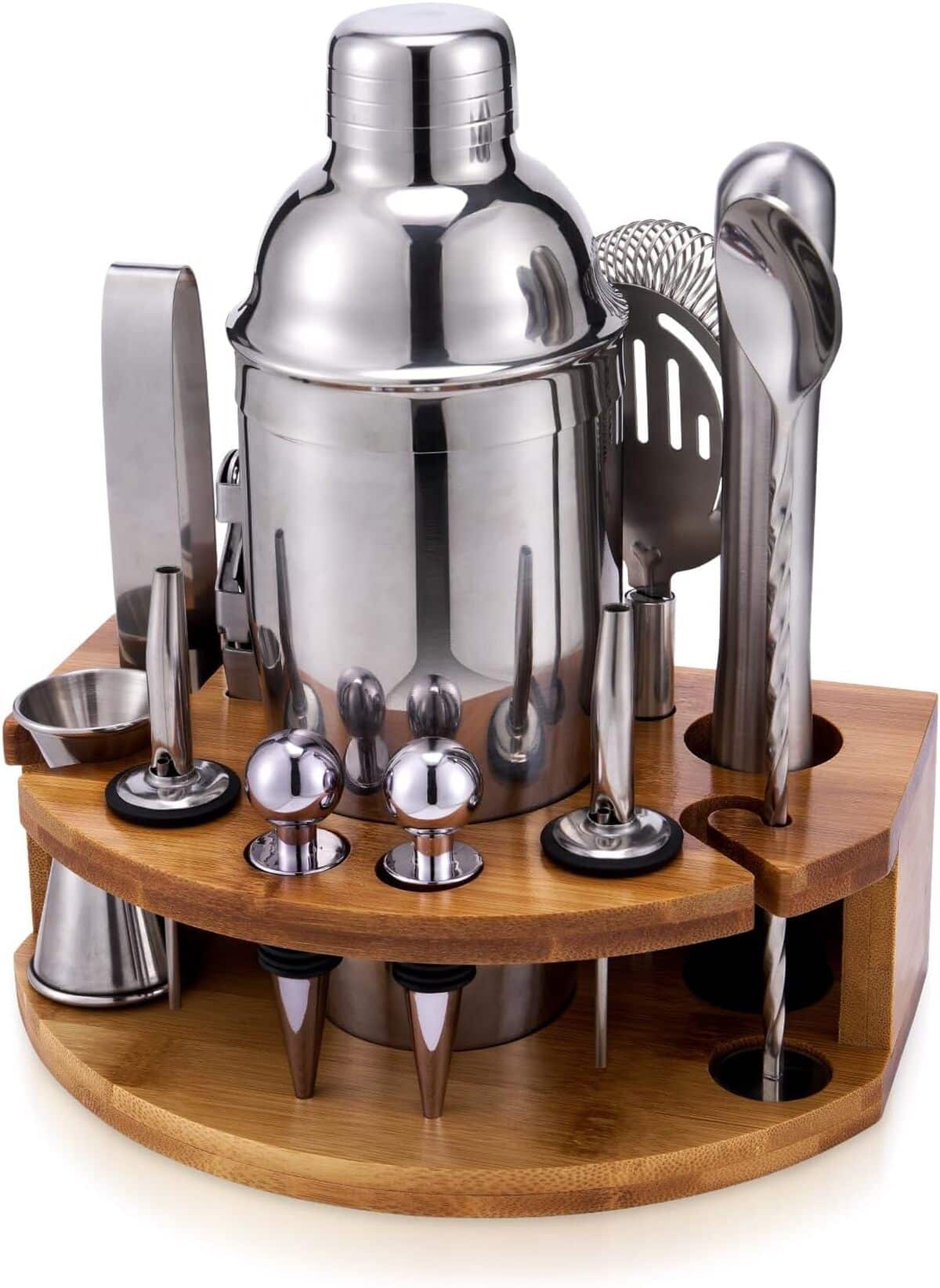 Test Shaker Cocktail : kit 12 pièces Acier Inox