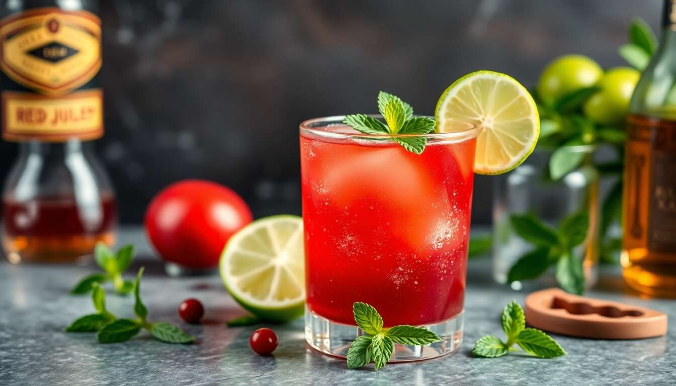 Recette cocktail : red Julep de la semaine