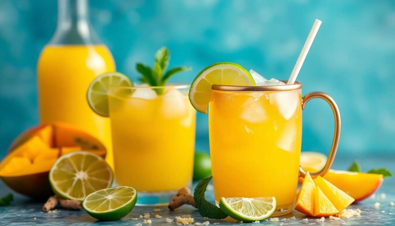 Recette Mango Mule sans Alcool : un Cocktail Fruité à Découvrir