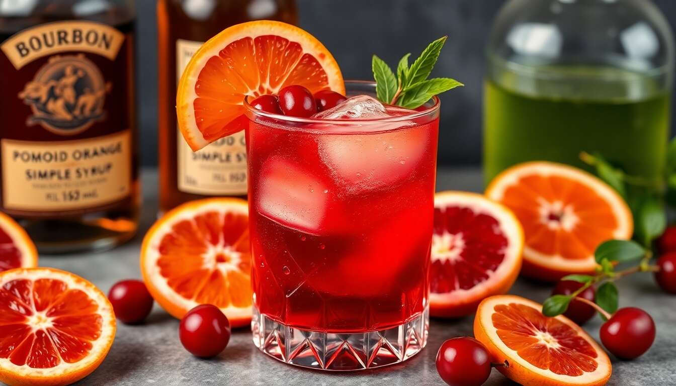 Recette du Pom Blood Orange Old Fashioned : cocktail fruité et raffiné