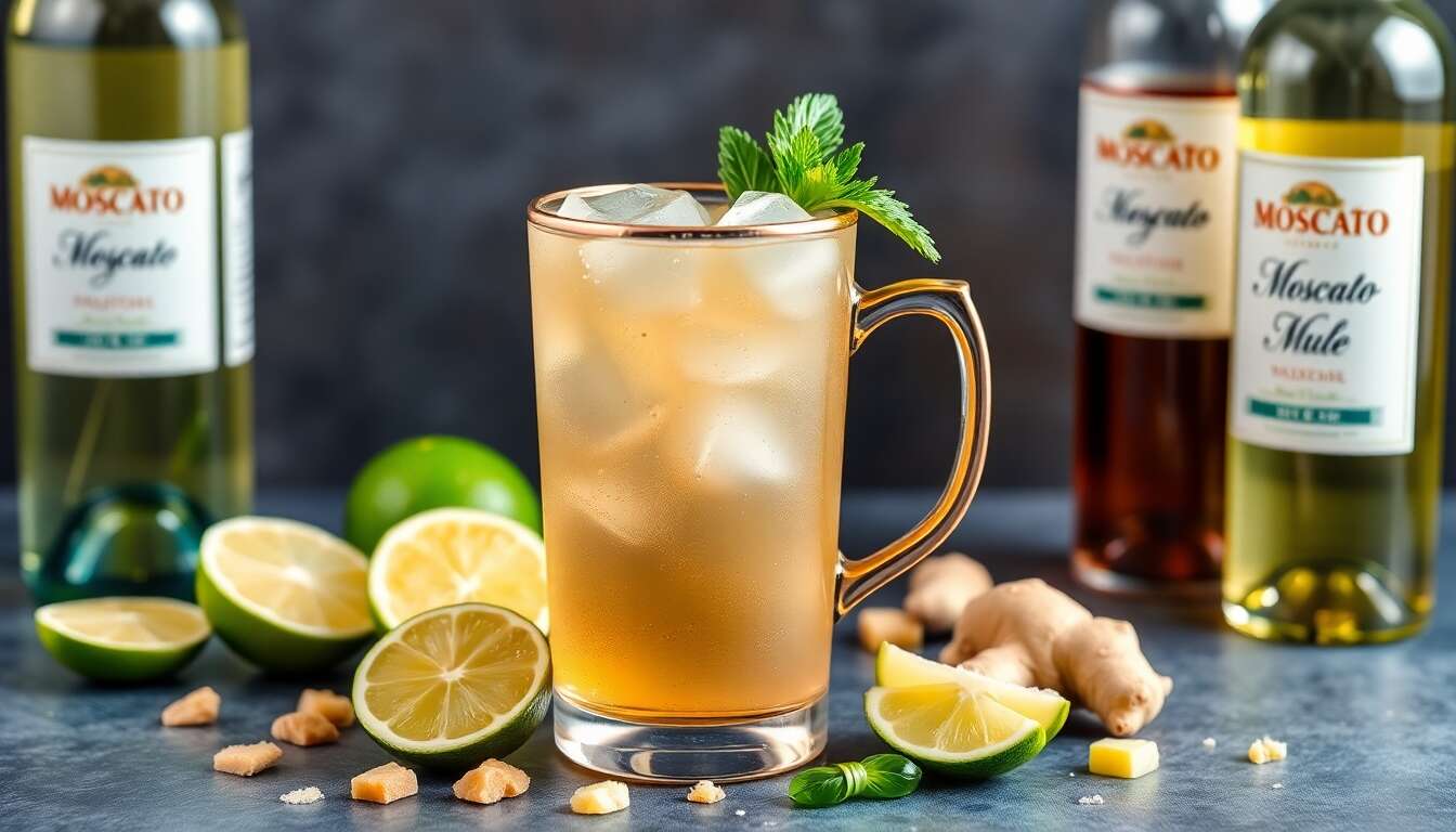 Recette du Moscato Mule : un cocktail rafraîchissant à découvrir