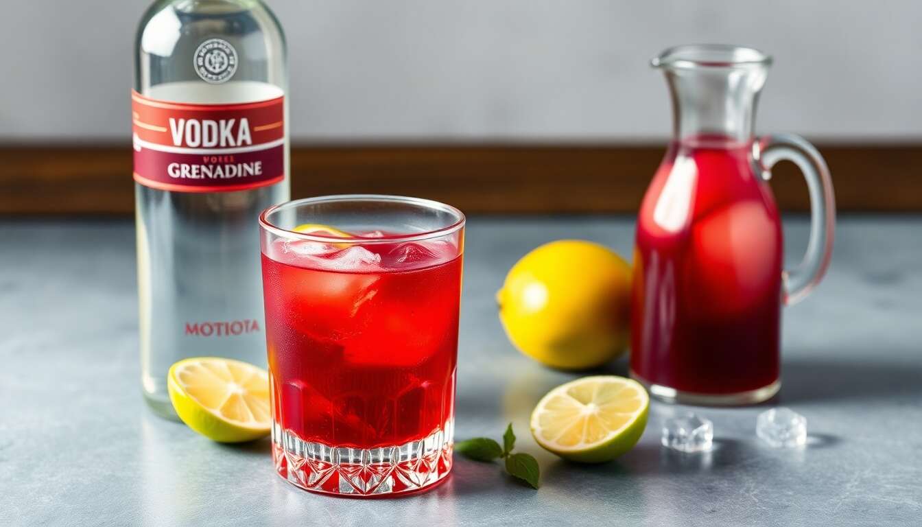 Cocktail Vodka Grenadine : recette Simple et Rafraîchissante