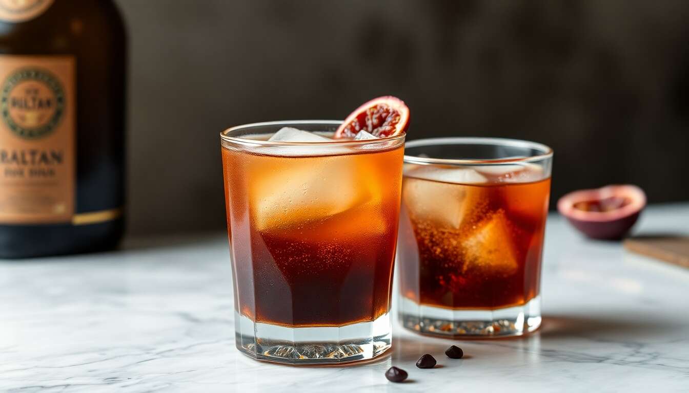 Cocktail Sultan : rhum, passion et thé