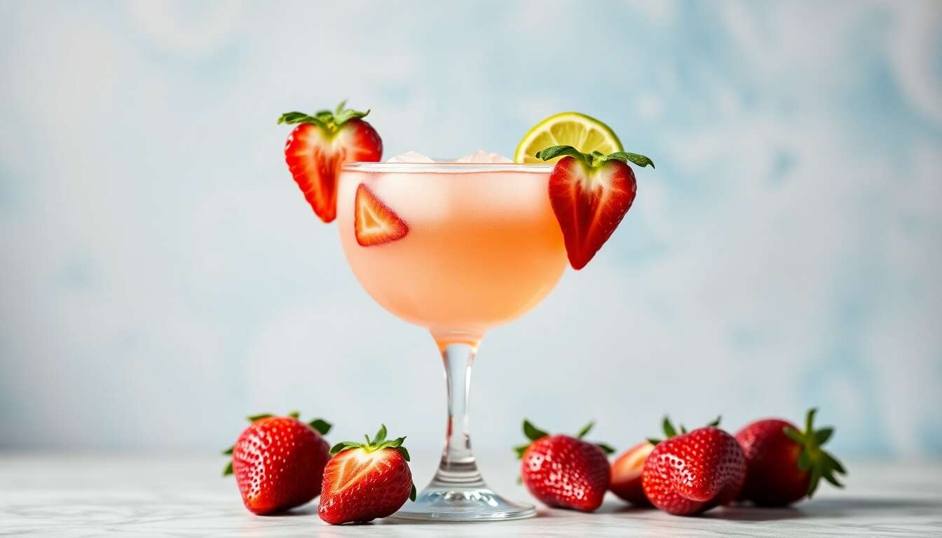 Recette de Daiquiri à la Fraise : cocktail Rafraîchissant