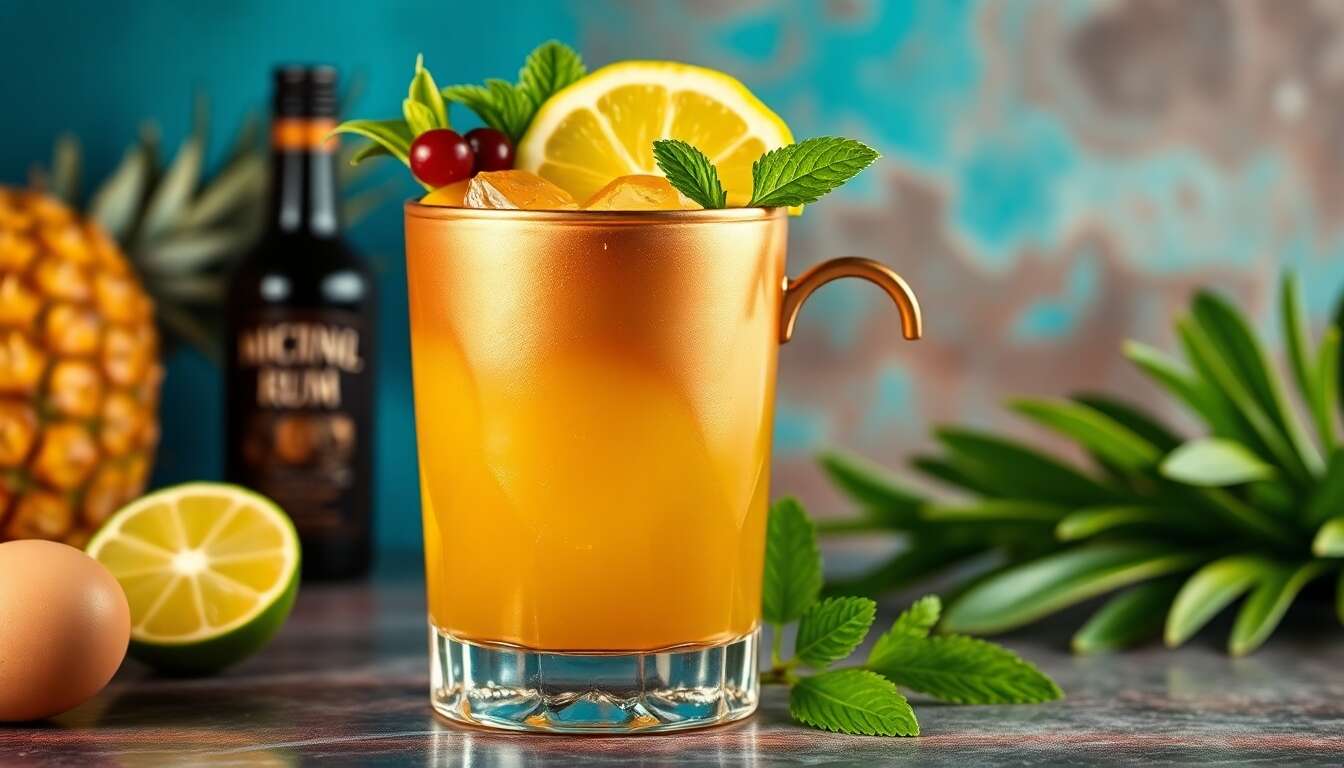 Cocktail Caribbean Mule : recette exotique