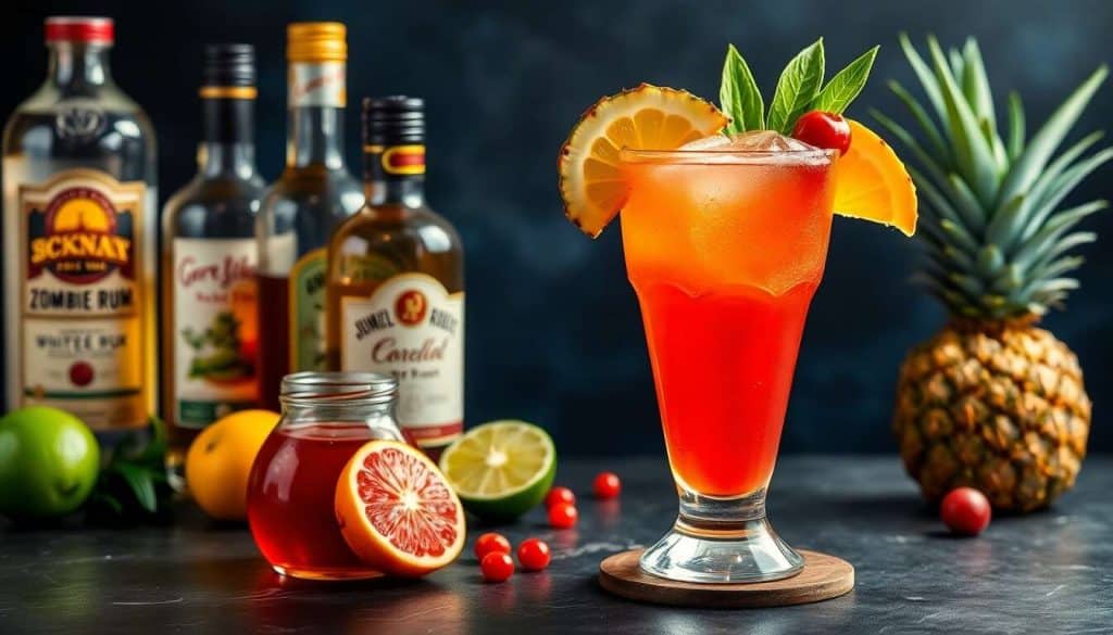 Recette du cocktail Zombie Tiki : une splendeur exotique