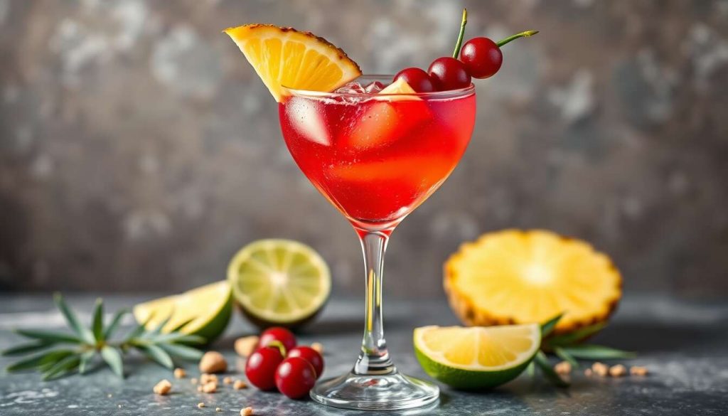 Recette Cosmopolitan au Gingembre et Fruits Tropicaux