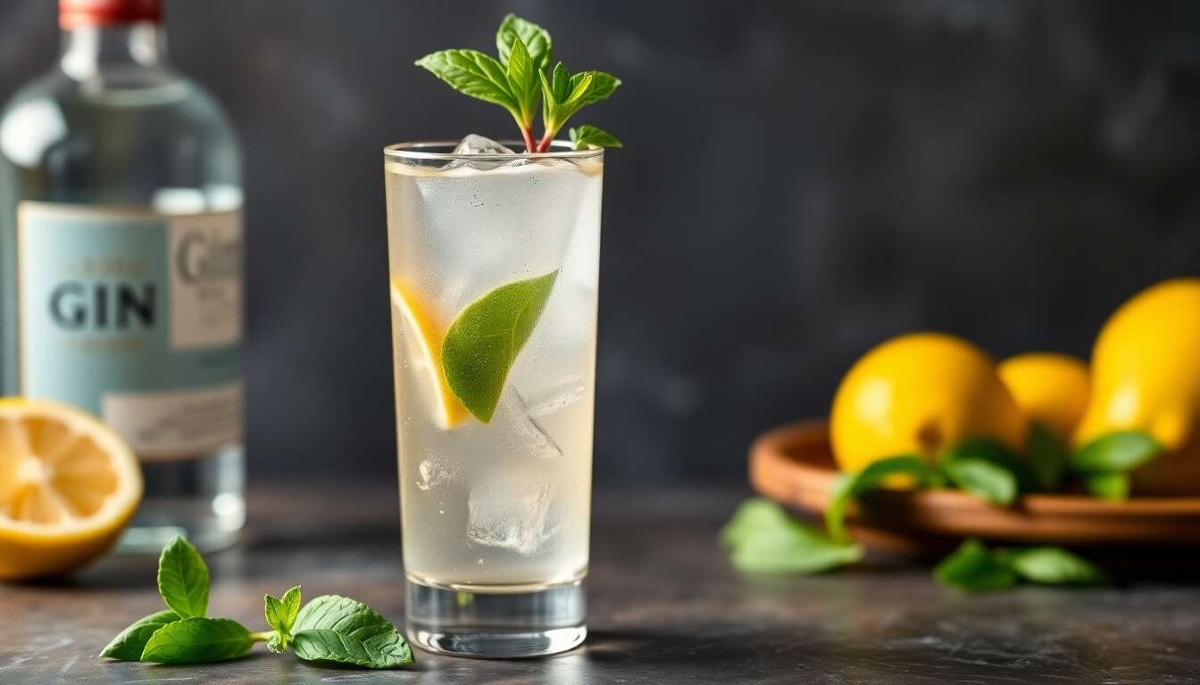 Recette du Gin Basil Smash : cocktail frais et parfumé