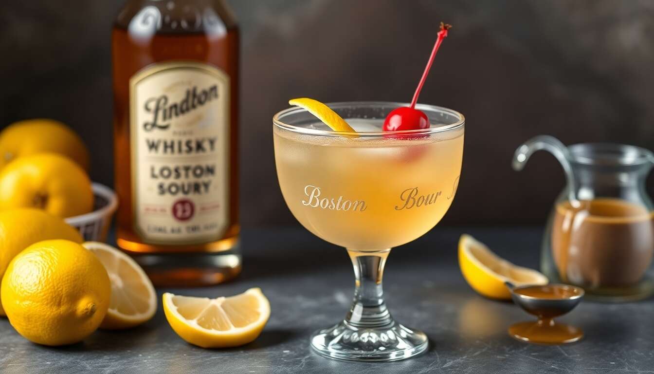 Recette facile du Boston Sour : cocktail incontournable
