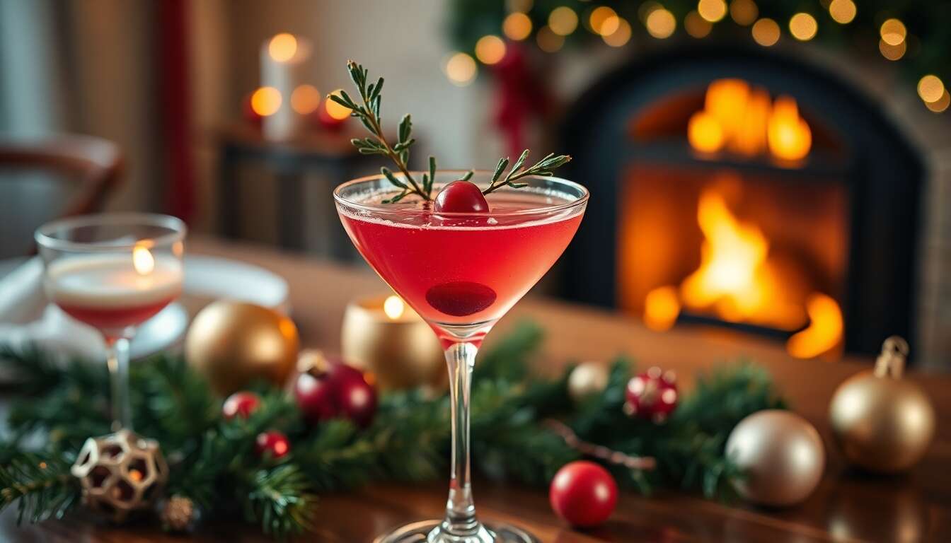 Martini de Noël : élégance et saveurs festives en un verre