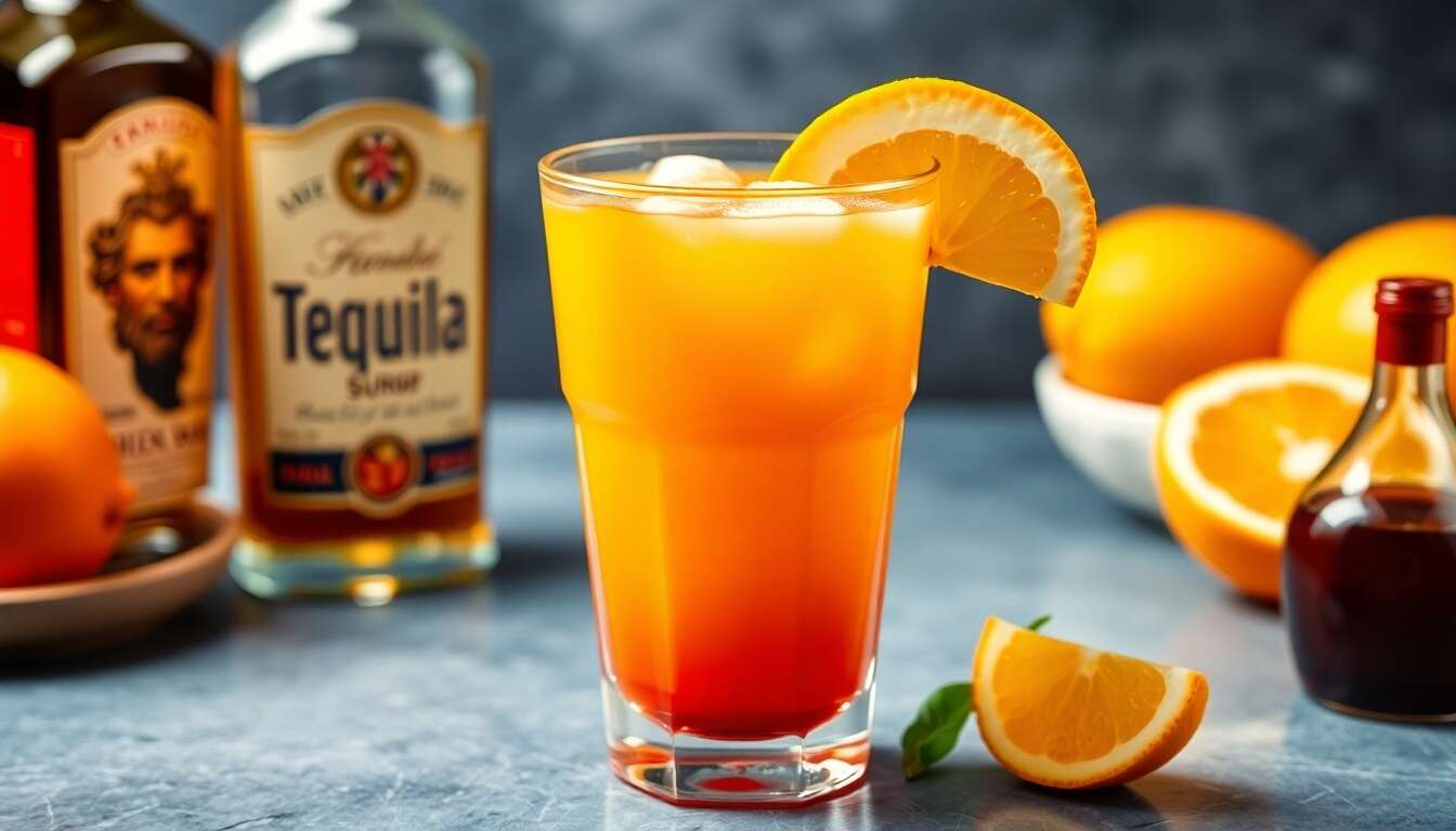 Recette facile du Tequila Sunrise maison