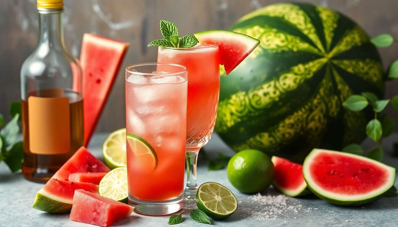 Recette rafraîchissante : pastèque fizz maison