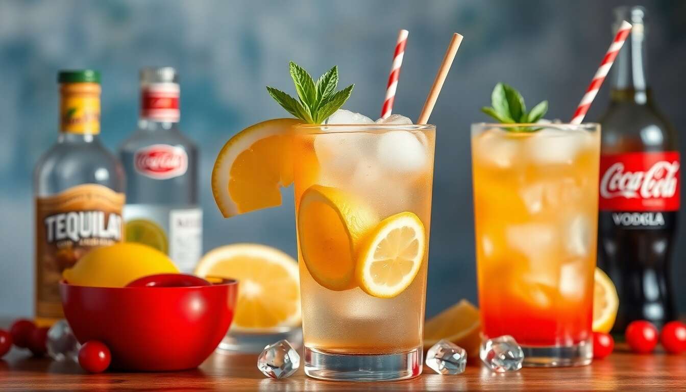 Recette Long Island Iced Tea : cocktail Rafraîchissant