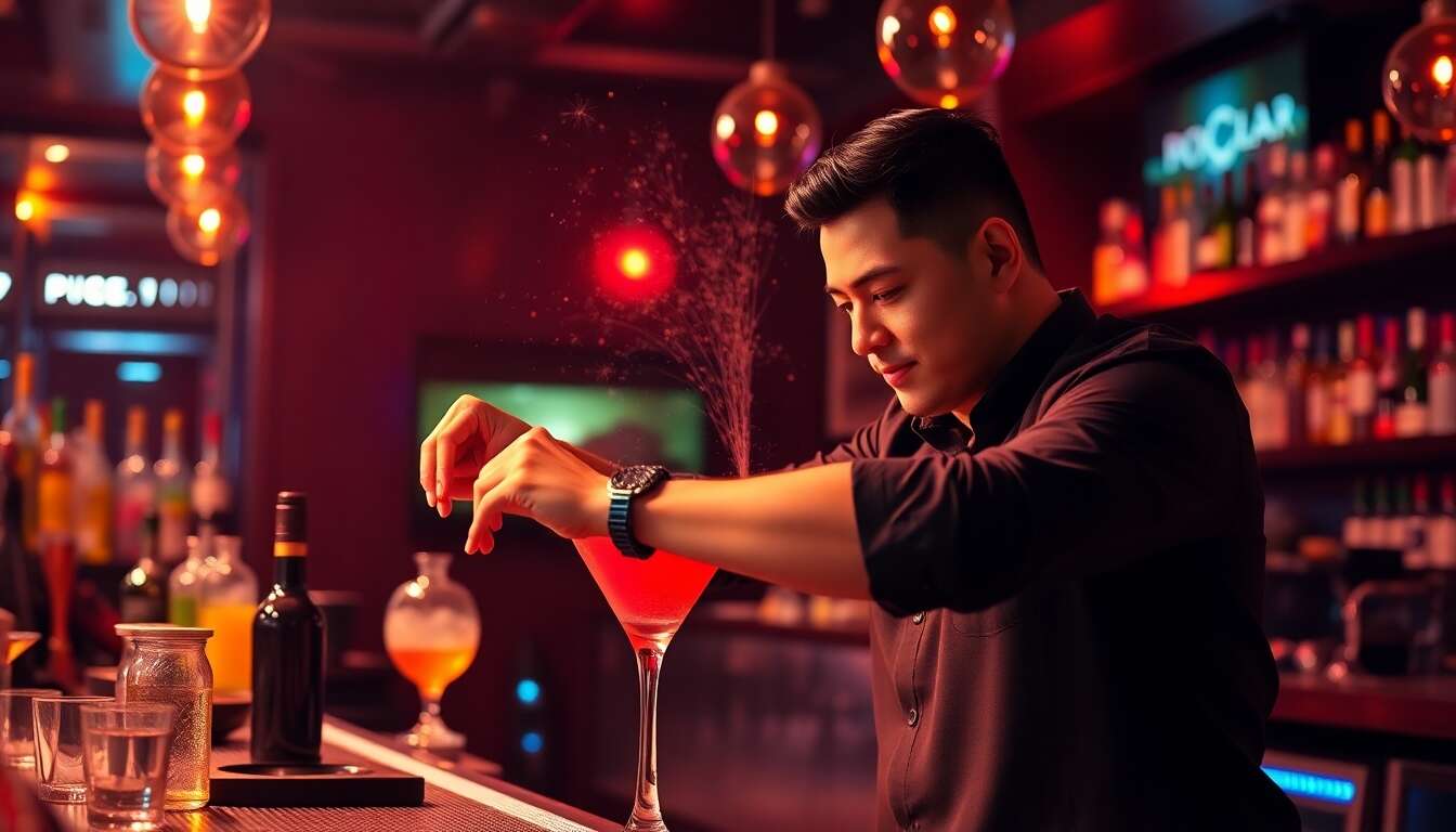 Le flair bartending : l'art de la mixologie spectaculaire