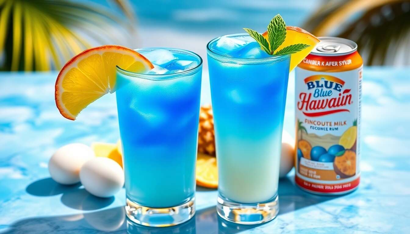 Cocktail Blue Hawaiian : recette d'une évasion tropicale