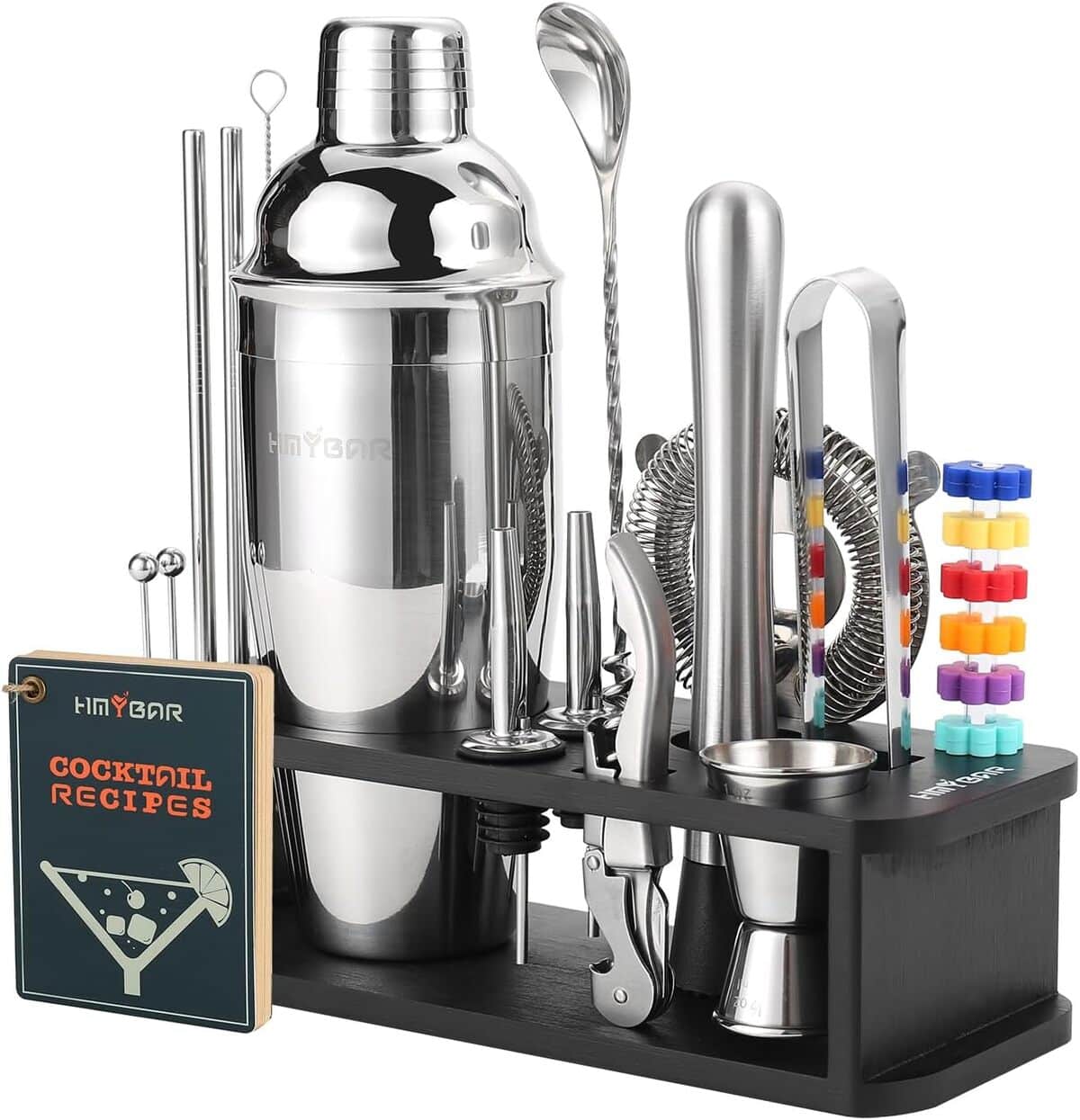 Test du kit HMYBAR : ensemble shaker à cocktail 22 pièces pour mixologie