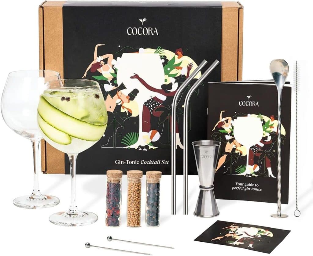 Test du set cadeau Cocora pour gin-tonic : le kit cocktail 11 pièces idéal