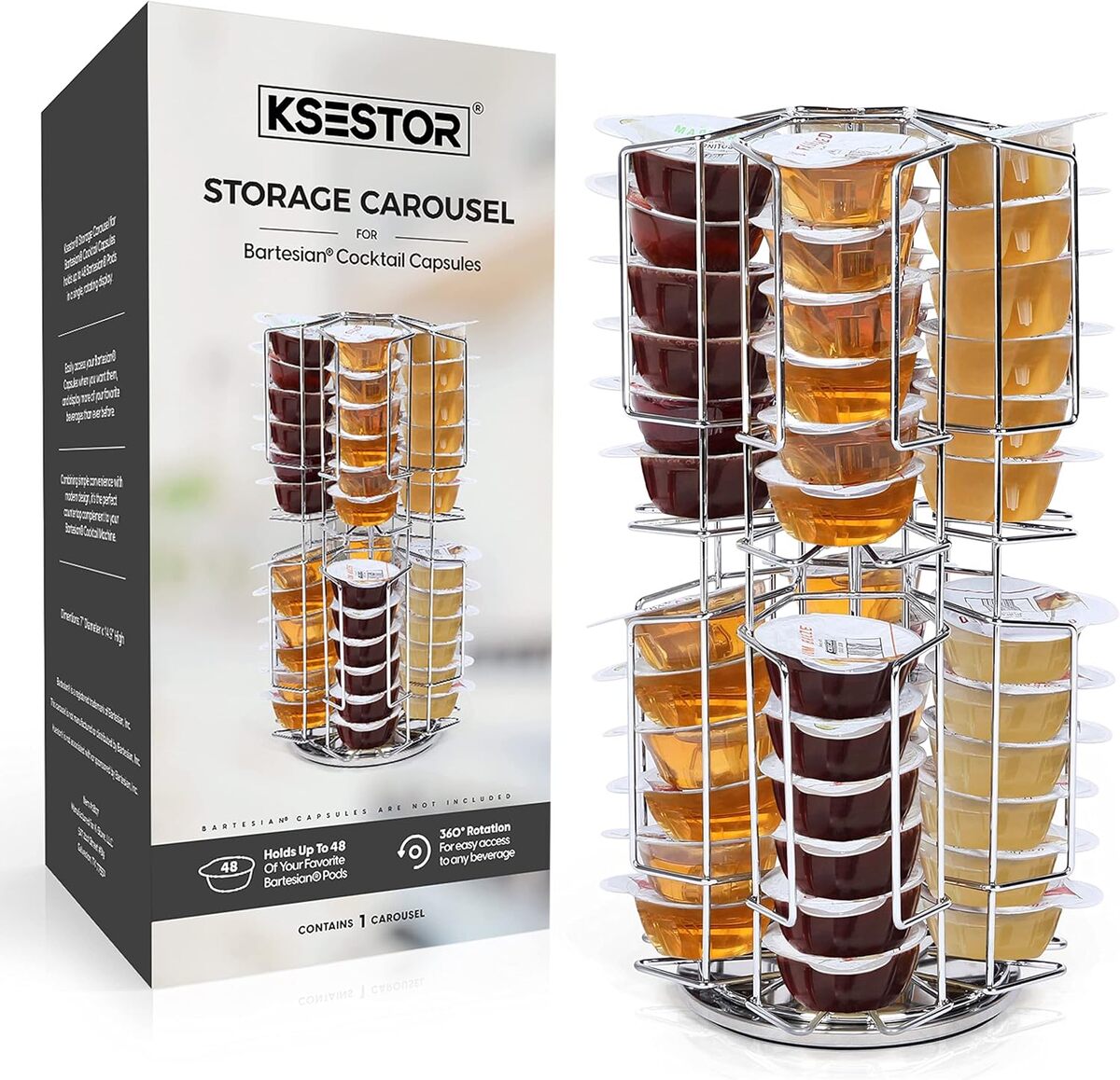 Test du carrousel 360° Ksestor pour capsules de cocktail