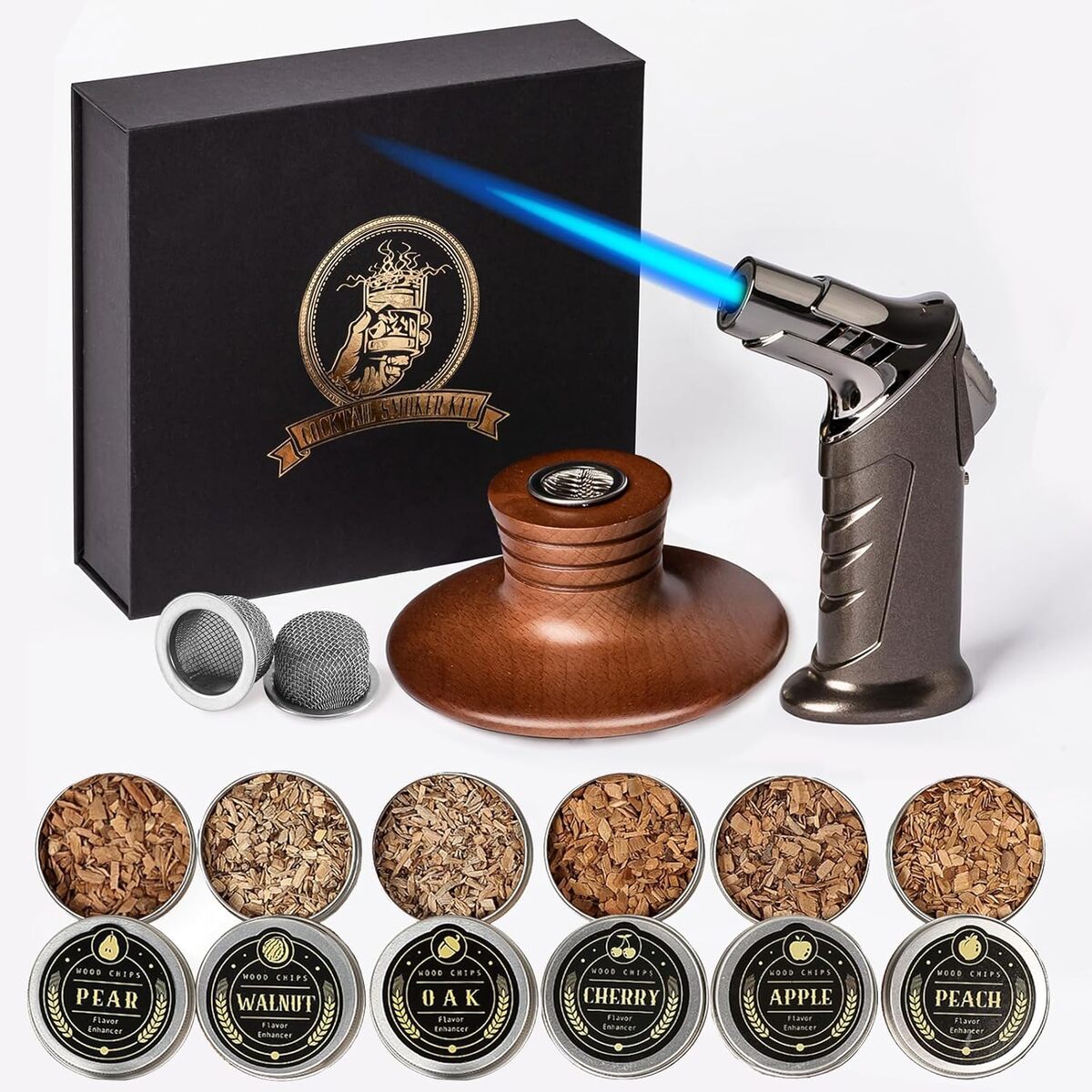 Test du kit fumoir à cocktail avec lampe de poche et arômes