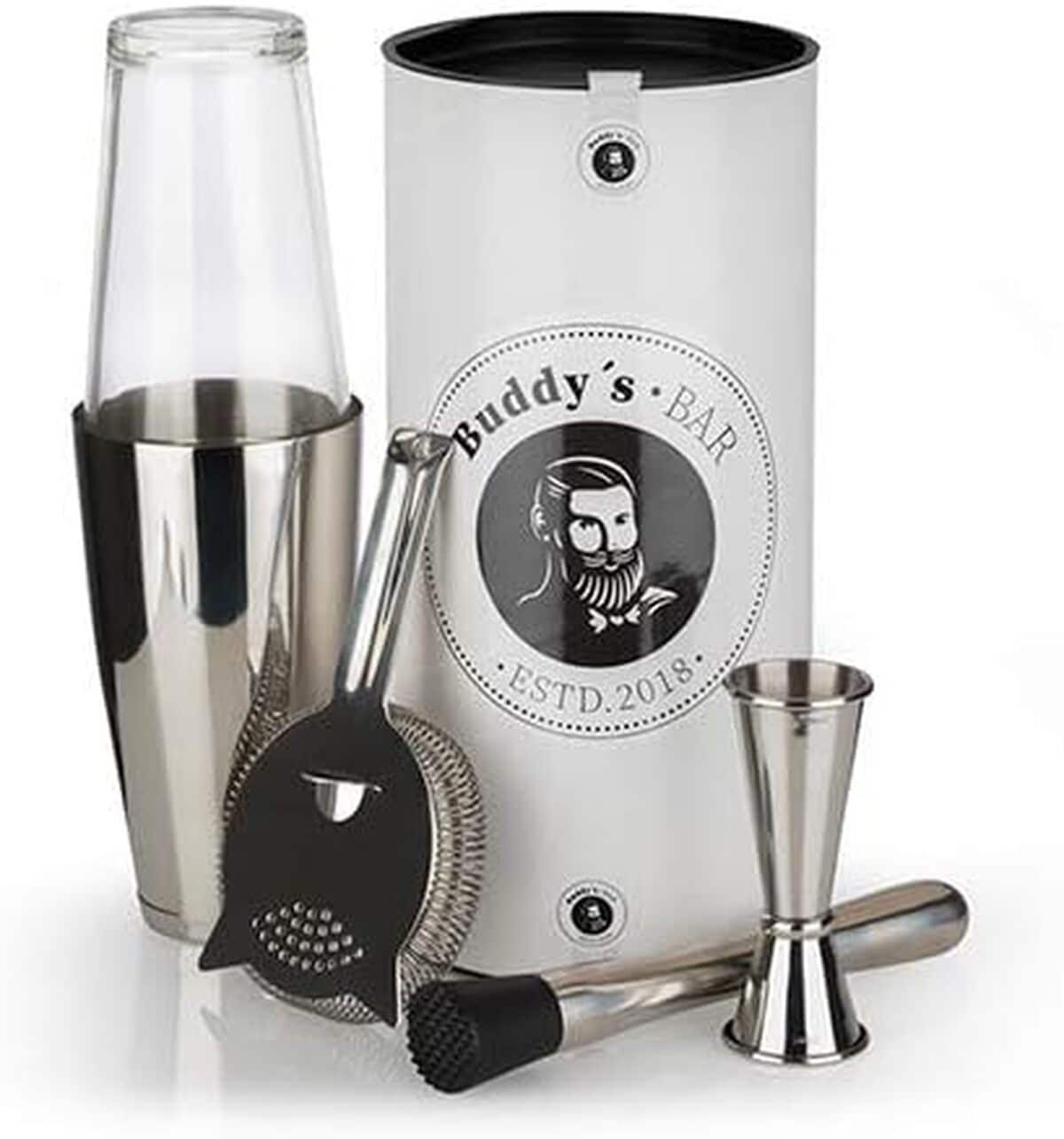 Test : ensemble de bar Buddy's Bar modèle Boston en inox poli