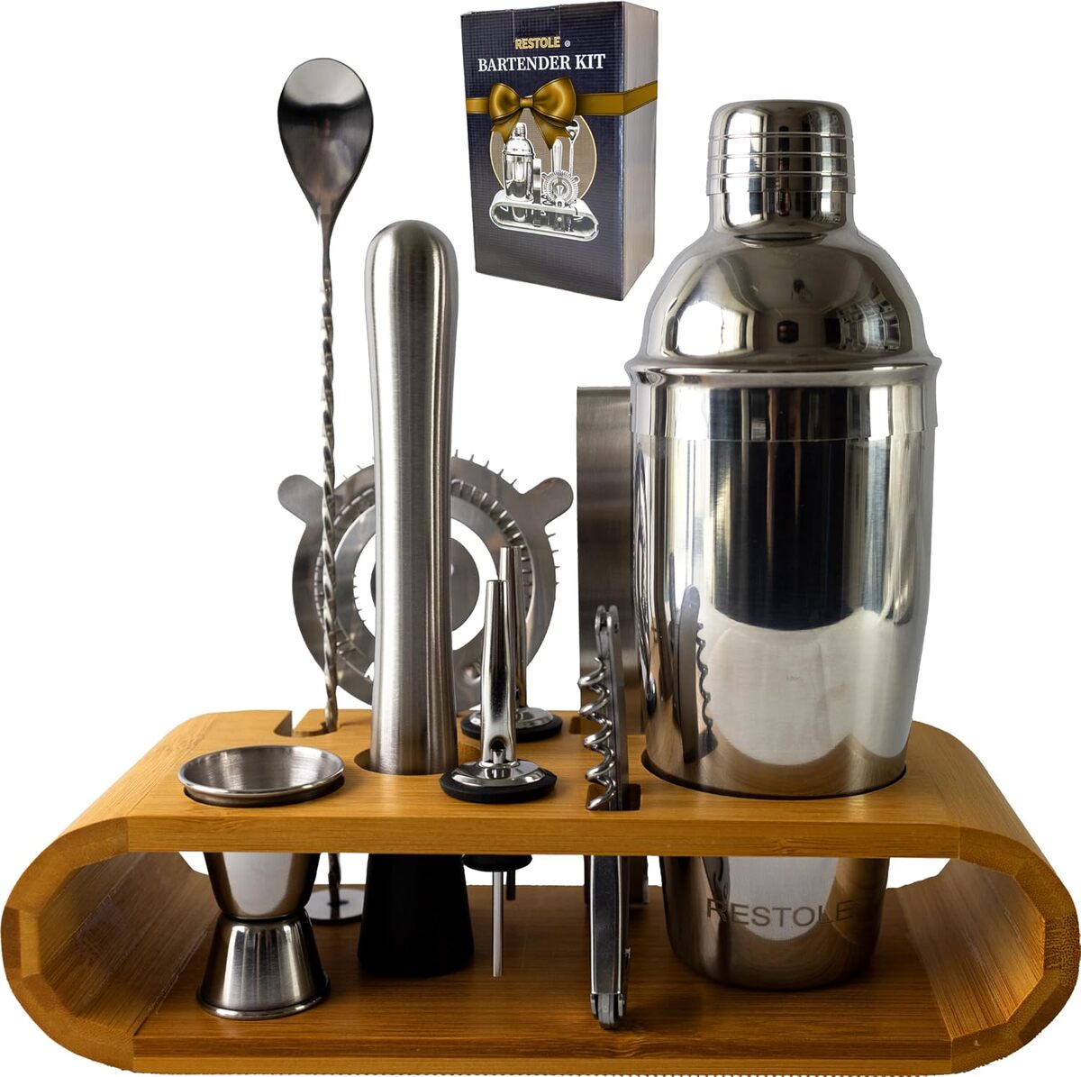 Test : kit de barman Restole 10 pièces pour cocktails parfaits