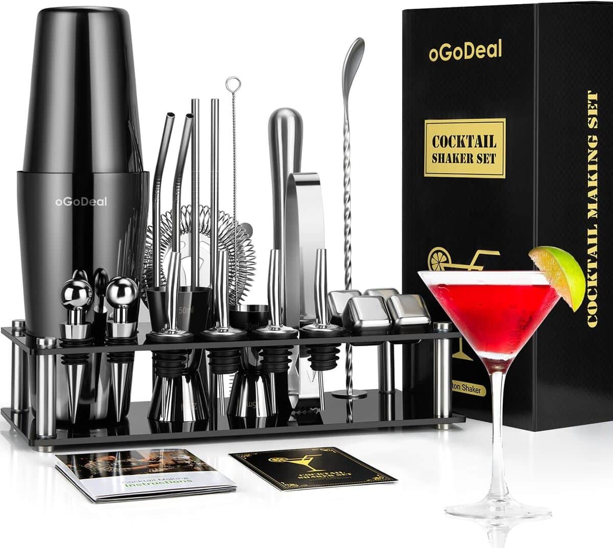 Test : oGoDeal Boston shakers à cocktail en acier inoxydable