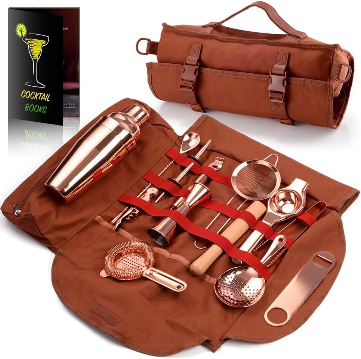 Test : sac shaker à cocktail 17 pièces par kit barman