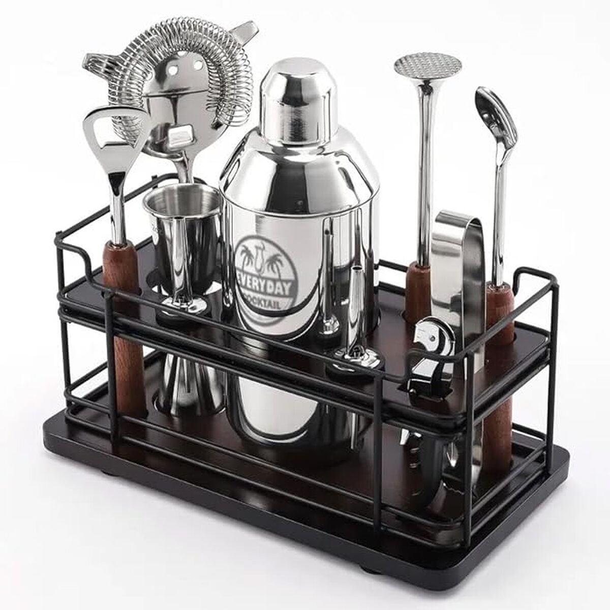 Test : ensemble d'outils de bar EVERYDAY COCKTAIL® avec boîte en bois