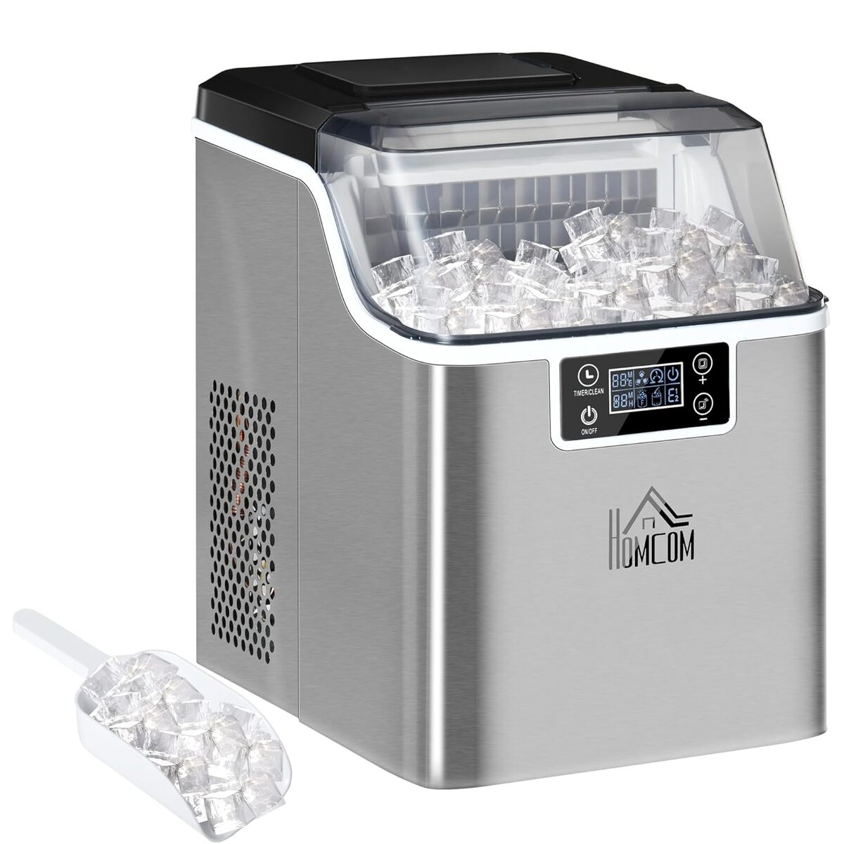 Test : machine à glaçons HOMCOM 20 kg/24h en acier inoxydable
