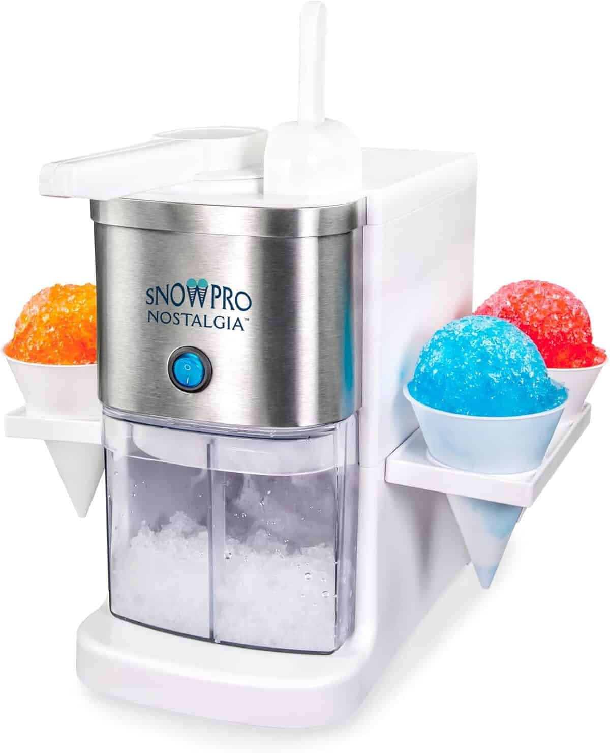 Test de la machine à glace Nostalgia SnowPro : performance électrique et capacité 1, 8 L