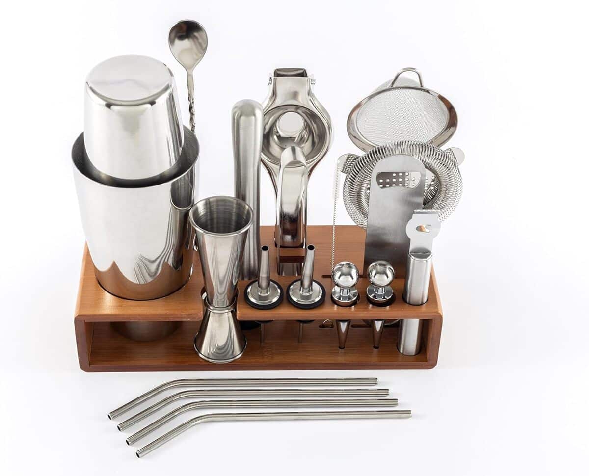 Test du set à cocktail Hanseküche : shaker Boston 825 ml inox