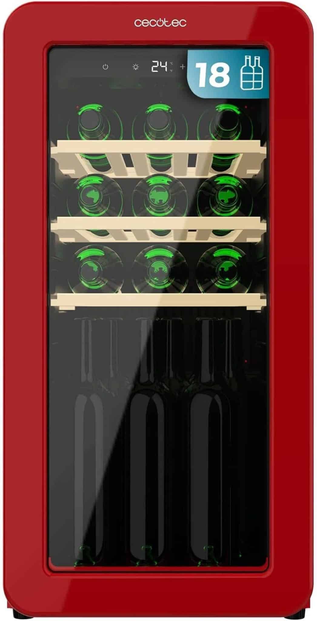 Test Cecotec Bolero GrandSommelier: cave à vin 18 bouteilles rétro