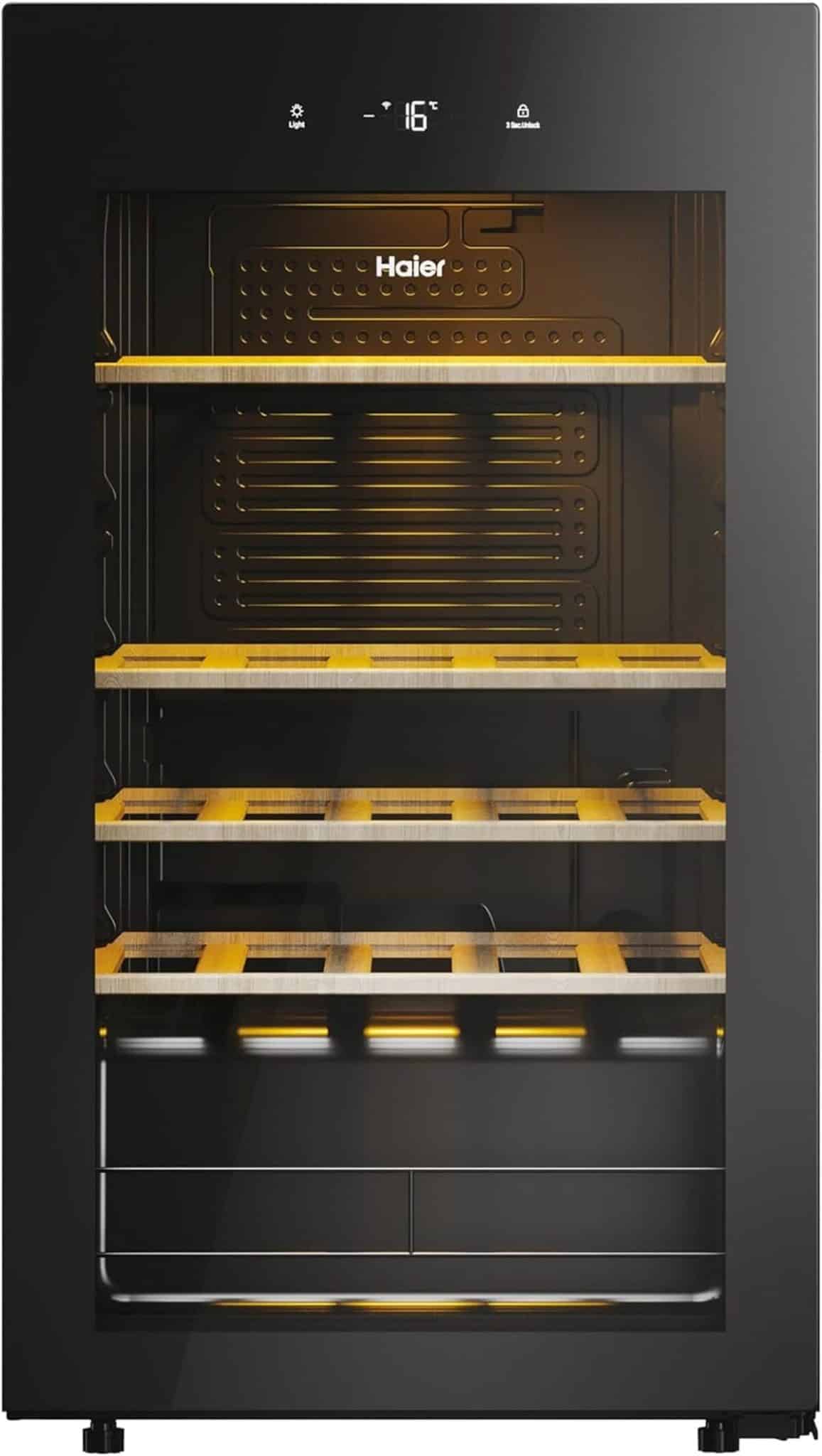 Test de la cave à vin 34 bouteilles HWS34GGH1