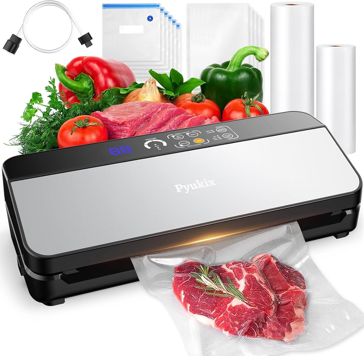 Test de la sous videuse alimentaire 80KPA 8-en-1