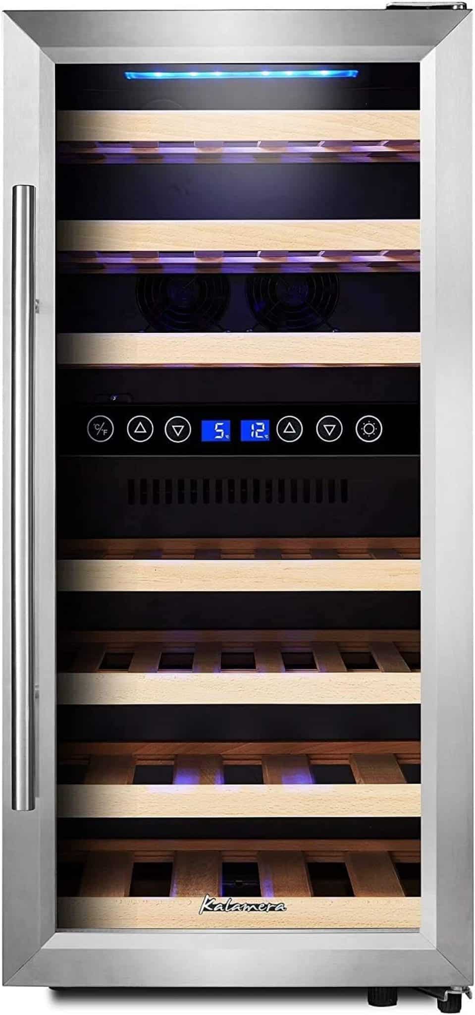 Test Kalamera armoire à vin 2 zones : 33 bouteilles et 100 litres
