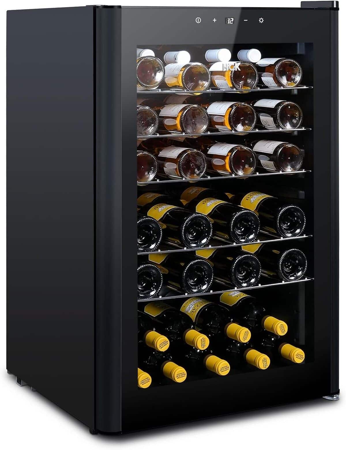 Test : réfrigérateur à vin HCK, 115 litres, 48 bouteilles