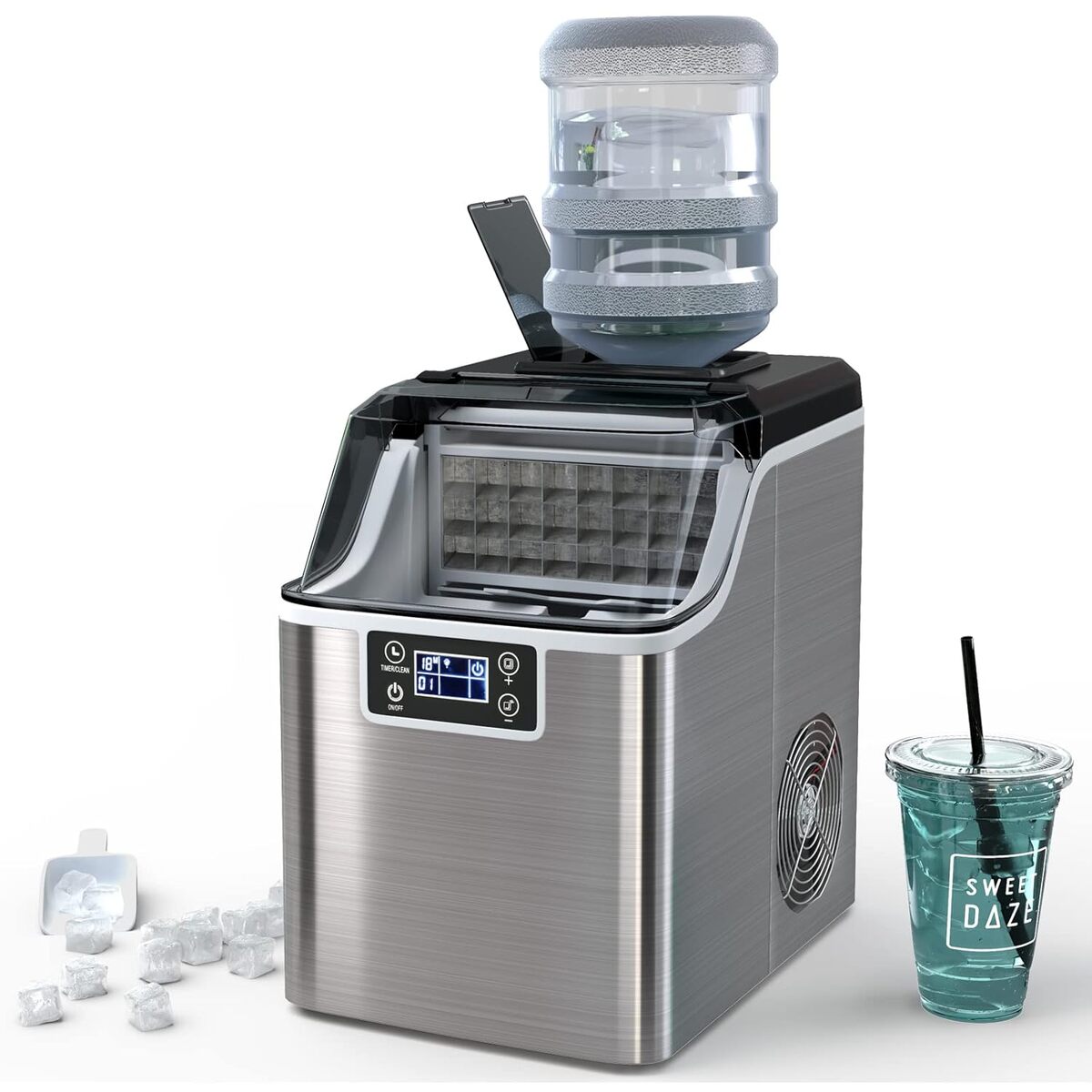 Test de la machine à glaçons RELAX4LIFE 18 KG/24 H avec écran LCD