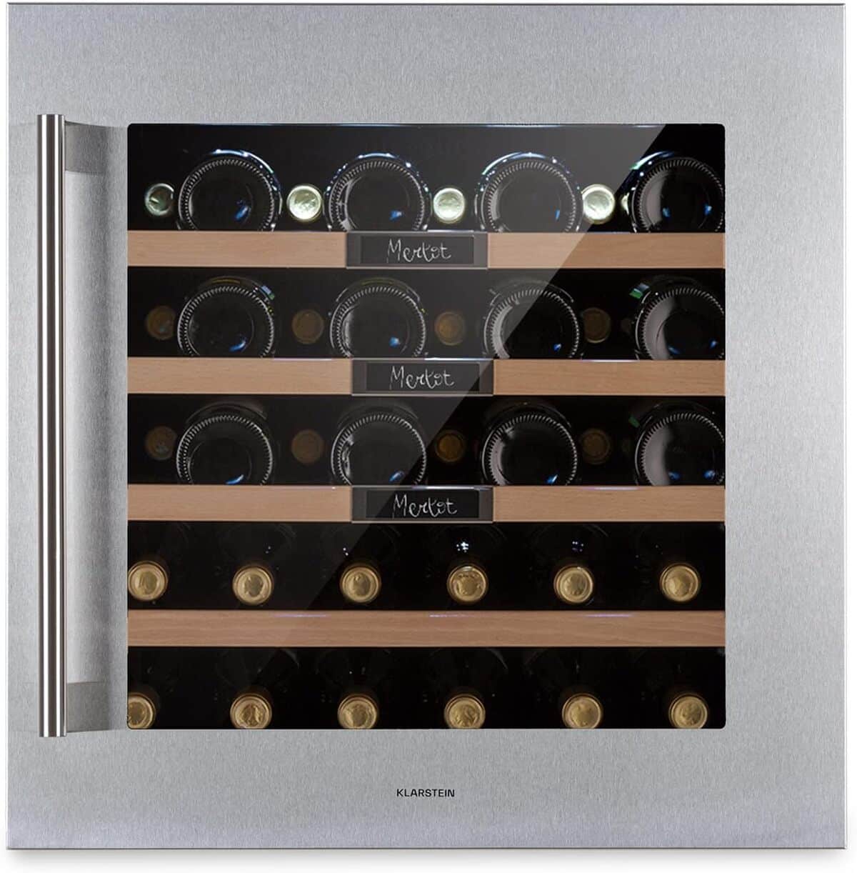 Test du réfrigérateur à vin Klarstein : cave à vin encastrable 36 bouteilles