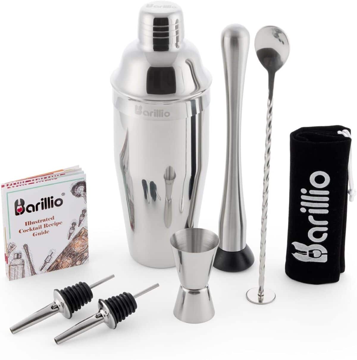 Test : ensemble shaker en acier inoxydable Barillio Elite