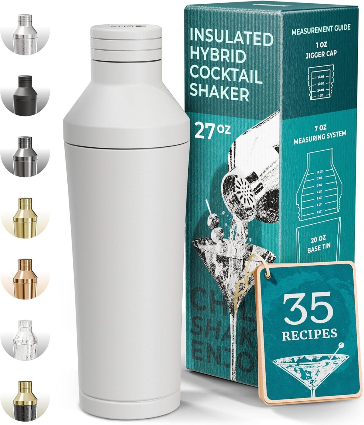 Test : shaker à cocktail inox isotherme avec mesures intégrées