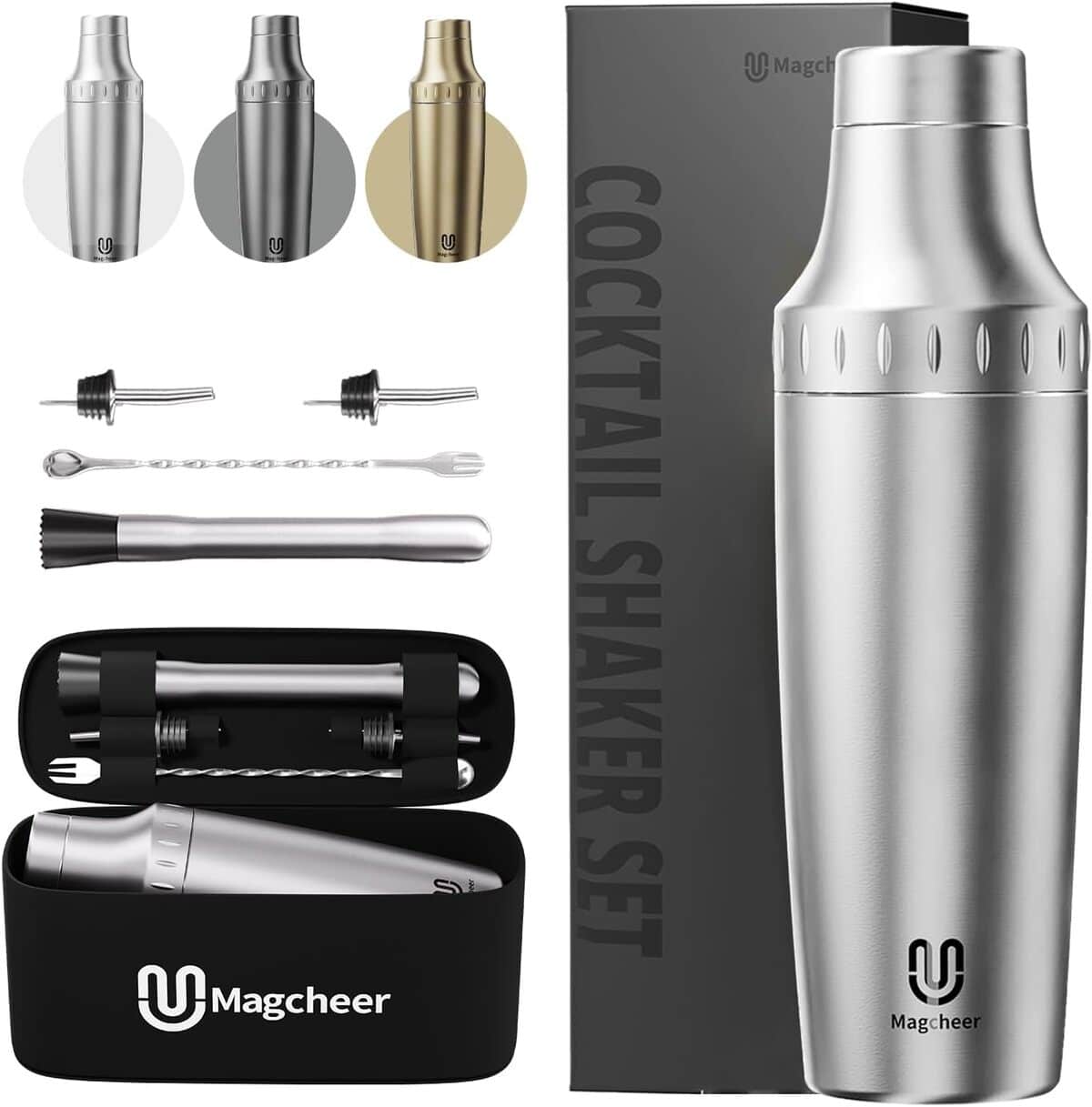 Test : shaker à cocktail isotherme Magcheer en inox